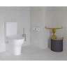 Комплект напольного унитаза VITRA ZENTRUM BACK TO WALL, тонкое сиденье микролифт, с функцией биде и встроенным смесителем 9012B003-7226